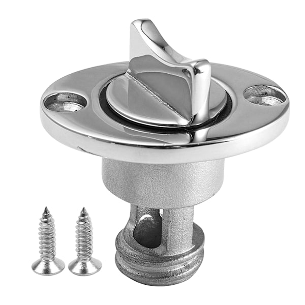 TS-Oval Garboard Dreneringsplugg Marine 316 Rustfritt Stål Dreneringsplugg Passer 1 Tommers Hull Båt Akterspeil Drenering