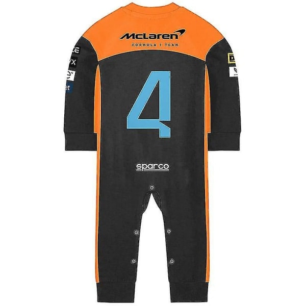 Tib 2023 Ny sesong F1 McLaren Baby Jumpsuit Formel 1 Team Racing Car Gulf Gutt Jente Barn Romper Vår Kule babyklær WCLTY-201 12M