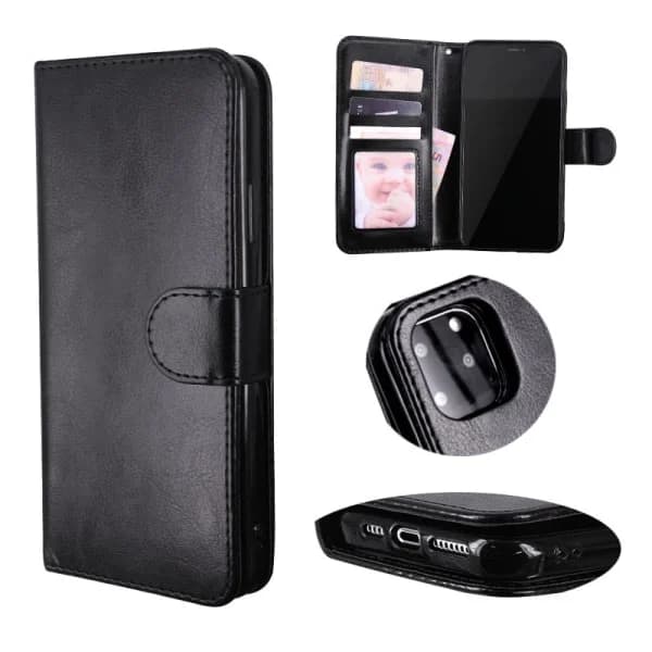 iPhone13Mini - Magnetisk Skal 2-i-1 Flip Cover Sort iPhone13Mini