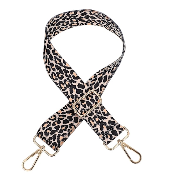 Leopardmönstrad axelremsväska, justerbar axelremslängd 80-140 cm (bredd: 3,8 cm)