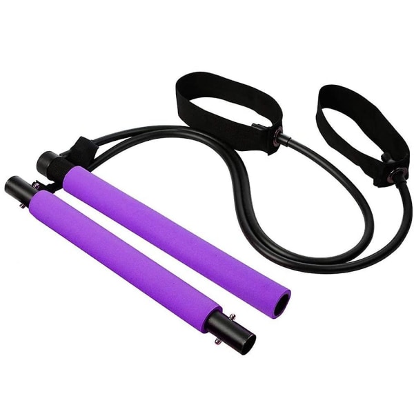 Portabel Pilates Bar Kit - Yoga Fitness Gymstick (lila, 1st)