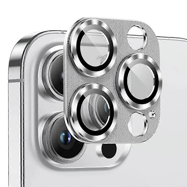 Kamerabeskyttelse for iPhone 14 Pro, Flerfarget Sølv