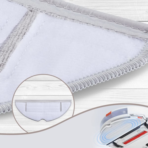 INF Moppiliinat Xiaomi Roborock S8/S8+ -malleille, 6 kpl