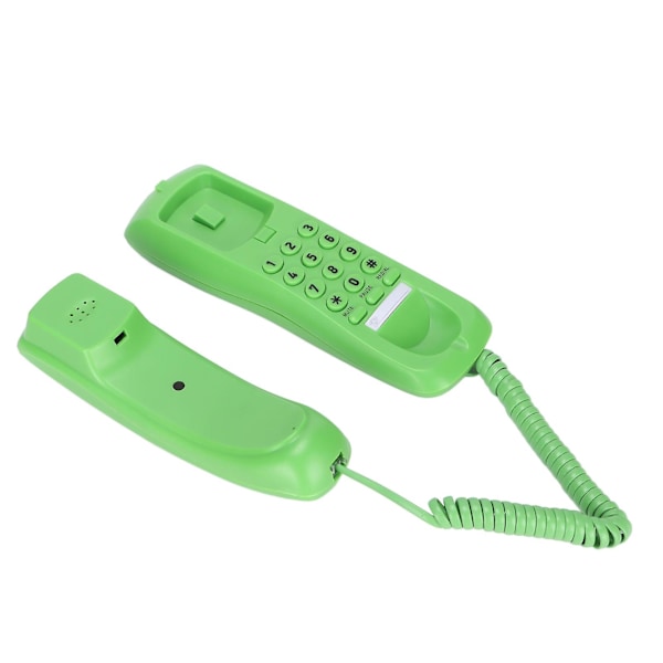 Kxt628 Hotel Telefon Væg Stationær Ledningstelefon med Mute Pause Genopkaldsfunktion til Kontor Hjem Hotel (Grøn)