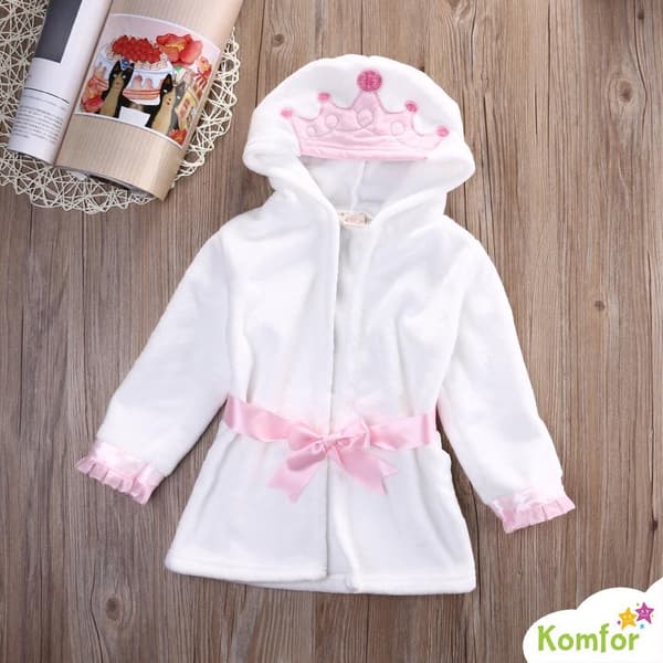 Babybadekåpe - Komfor - Prinsesse - Inkluderer gratis babybørste og kam