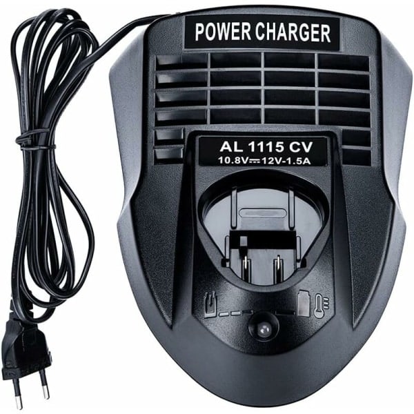 Li-ion batterilader AL1115CV 10.8V 12V 1.5A Li-ion boremaskine-/skruemaskine BC430 BC330, 2 607 336 996 BAT411 BAT412A