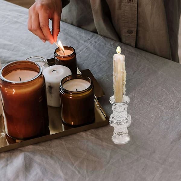 8 stk. Glas Hs Bryllup Tick Transparent Glas D Måtte