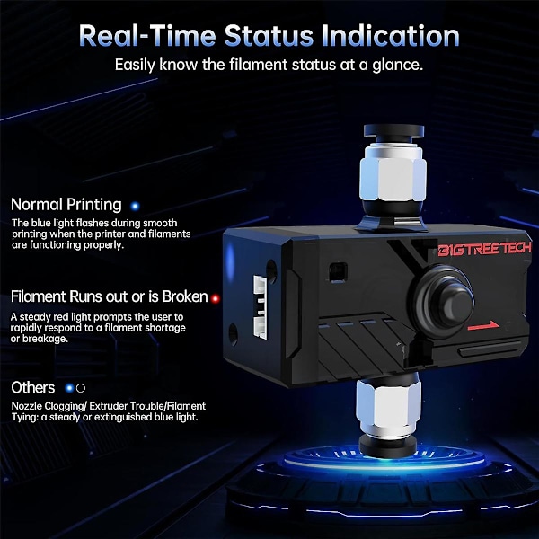 TS-V2.0 Smart Filament Sensor, Filament Runout Sensor för Skr Mini E3 V3.0/octopus 3D-skrivarmoderkort