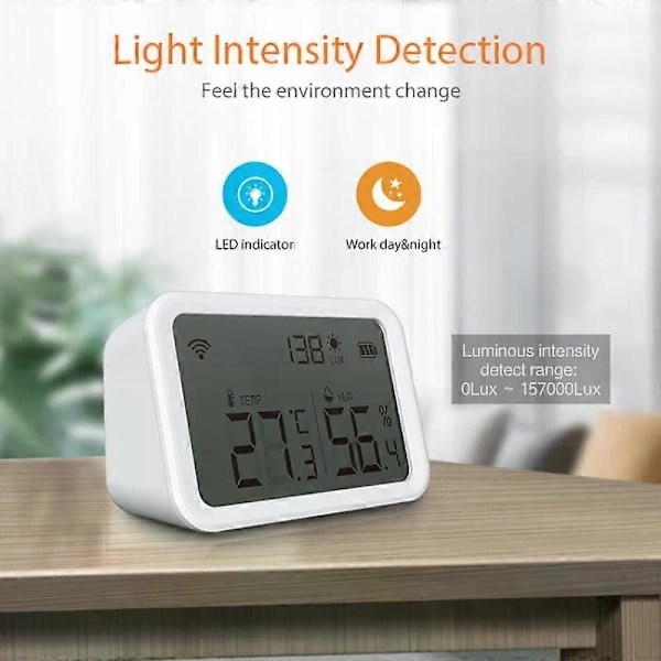 Tuya Smart Zigbee Thermometer and Hygrometer Wireless WIFI Temperature and Humidity Sensor Environment Detector