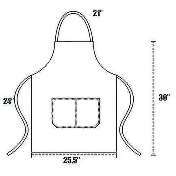 Evago 12-pack enkla haklappsförkläden med 2 fickor - svart unisex kommersiellt förkläde Bulk Rose Red