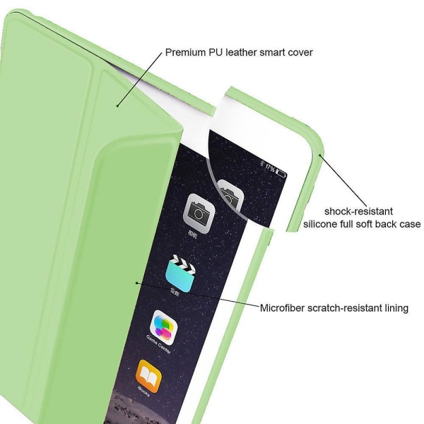 Case kompatibelt med Ipad Air cover 9,7 tum - Ultratunnt smart case Plain