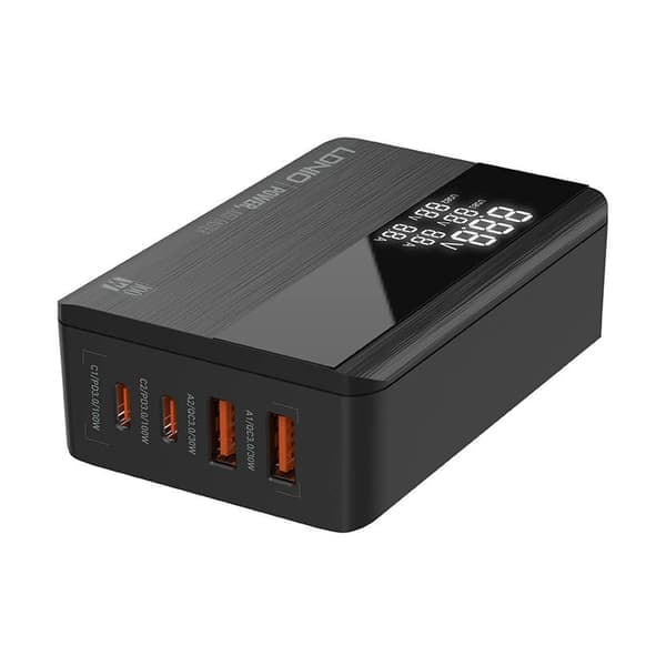 TS-USB-Ladestasjon GaN 100W PD med 2xUSB-C og 2xUSB