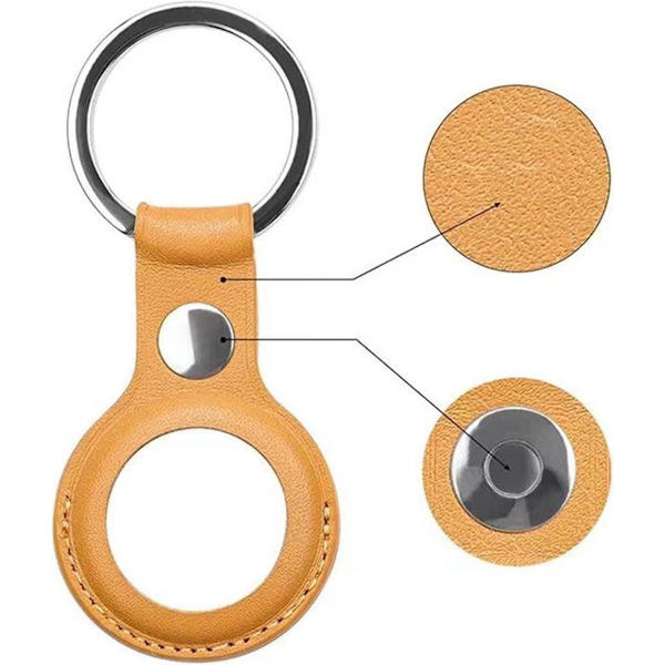 Nøglering - Etui - Etui - Gul - PU Læder