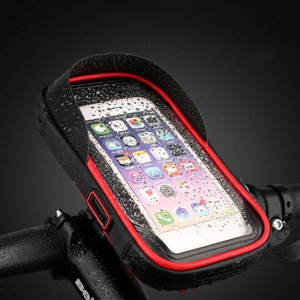 Vanntett Mobilholder for Sykkel - Festes på sykkelstyret