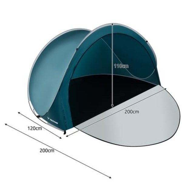 Strandtelt / Pop-Up Telt / Vindskjerm - 200x120x110cm