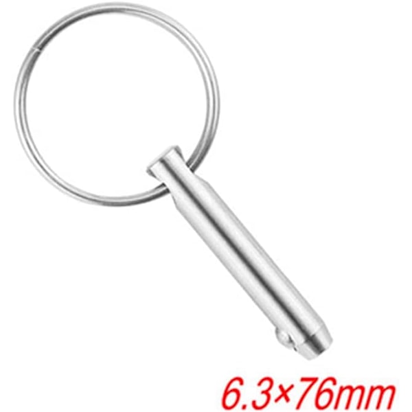 4 st snabblås med fjäder, 316 rostfritt stål snabblås diameter 6,3 mm med fjäderkula