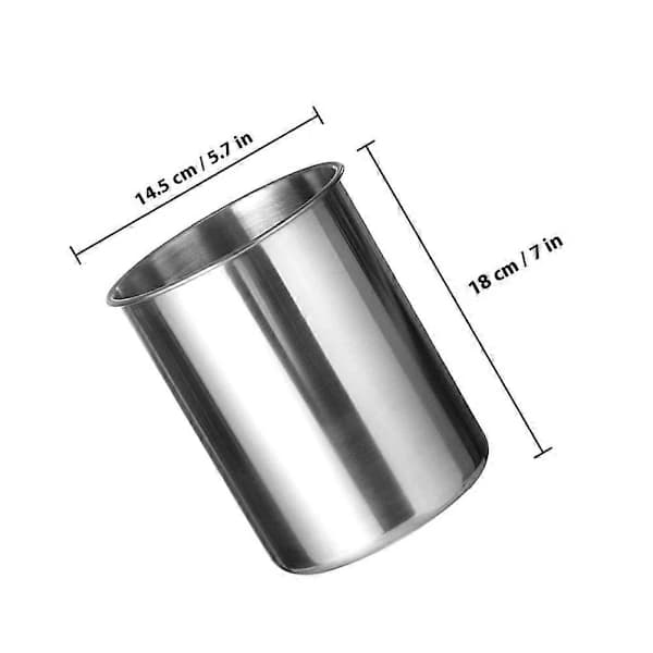 Rustfri Ispand Metalspand til Udendørs Picnic Sølv 18.00X14.50X14.50CM Isbeholder 1 Sæt