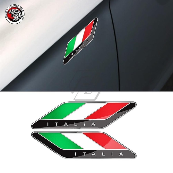 3d Resin Italien Flagga Sticker Passar För Aprilia Ducati Monster För Bmw Motorrad R1200gs R1250gs C650rt Ducati Vespa DekalerPraktiskhet