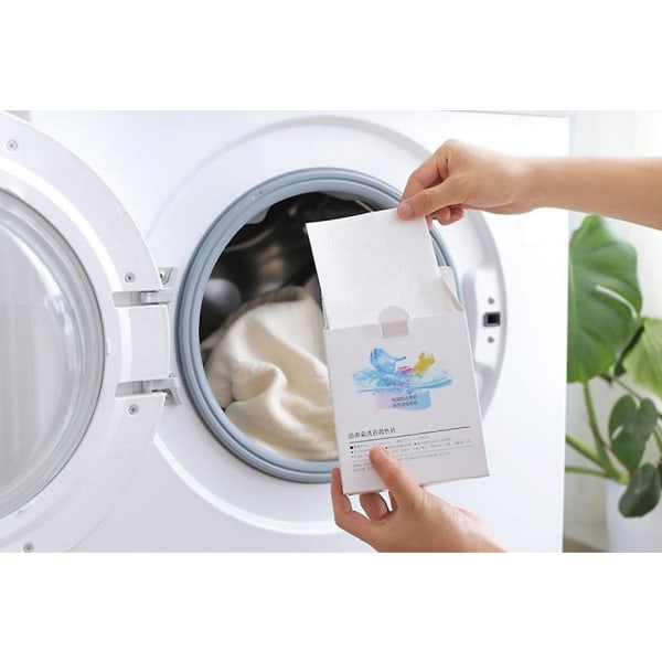 Tvättmaskin Använd blandat färgbeständigt färgabsorptionsark tvättpapper