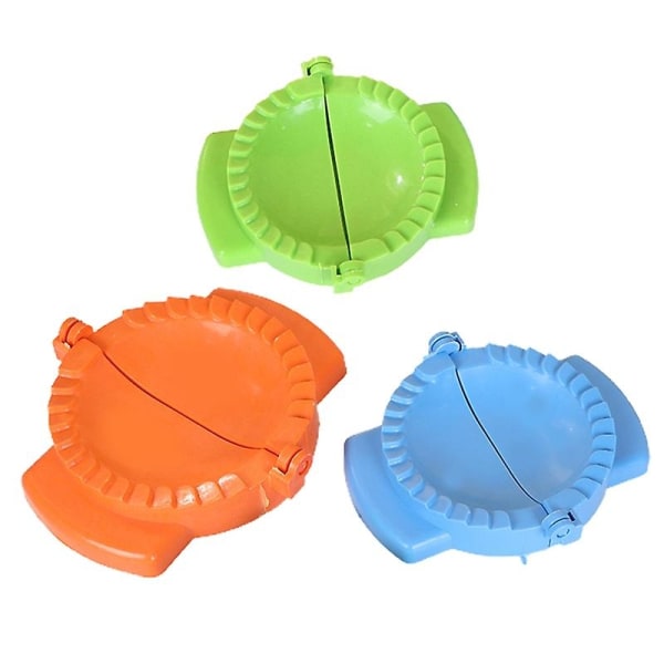 3 st/ set Dumpling Cutter Arbetsbesparande Anti-korrosion Plast Handgjord Dumpling Press Verktyg Köksprylar