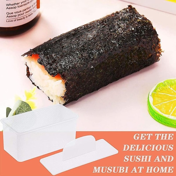 4 delar Musubi Maker Molds Non-stick Musubi Maker Giftfri Sushi Making Kit Hawaiian Musubi