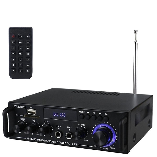 Förstärkare Bt 298 Pro Hemmabioförstärkare Karaoke Dual Channel Stereo Bluetooth 5.0 Max 800w