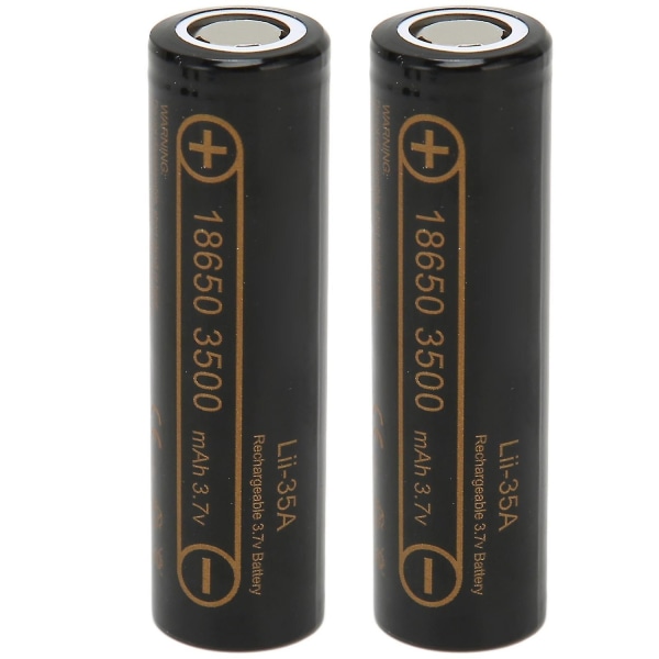 3500mAh 3,7V litiumjonuppladdningsbart batteri med flera skydd för ficklampa och RC-bil (2-pack)