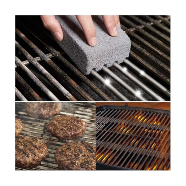 10-pack Grill Rengöringstegel, Köksspisborste Avfettning Rost Kök Picknick Rengöringsverktyg，Mycket praktiskt