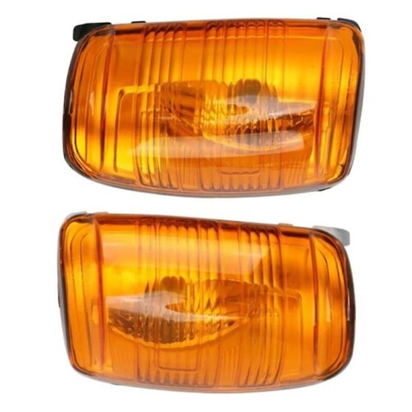 Höger + vänster bildörr vinge sidospegel Blinkers Blinker bärnstensfärgad klar lins för Ford Transit Mk8 2014-2020 #1847389