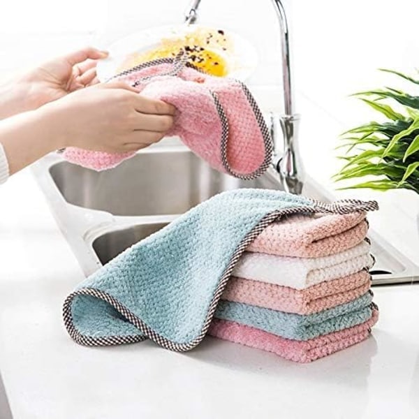 Badehåndklæde 10 stk. Køkkenhåndklæde Mikrofiber Glas Klud Detaljeringsklude Bilrengøringsklude Forrude Bilplejeklude Fnugfri håndklæder