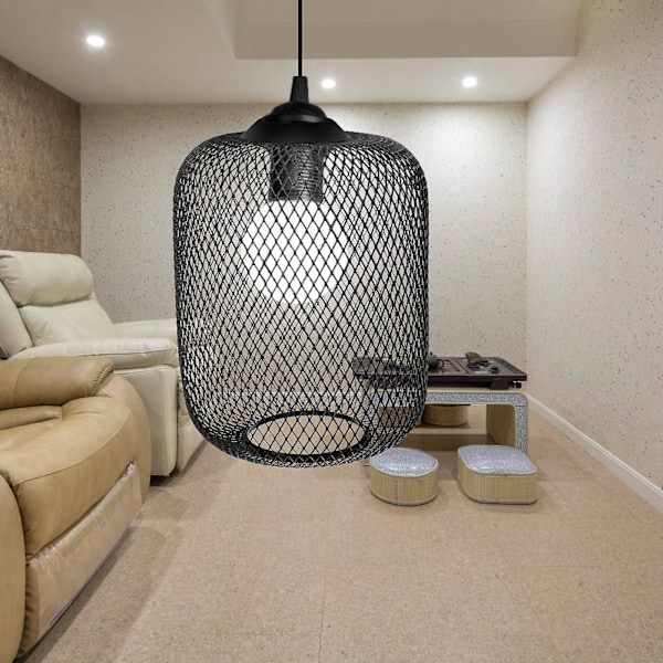 Udhulet Lampe Netdæksel Net Lysdæksel Udhulet Lampeskærm Metal Lysskærm Pendel
