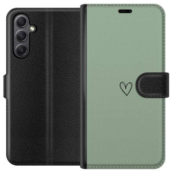 Samsung Galaxy S23 FE Plånboksfodral Hjärta