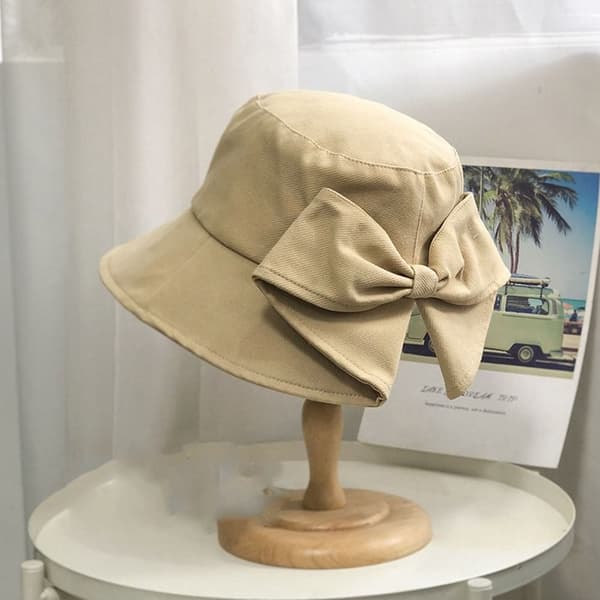 Bomulls bøttehatter Dame Sommerhatt 3 3
