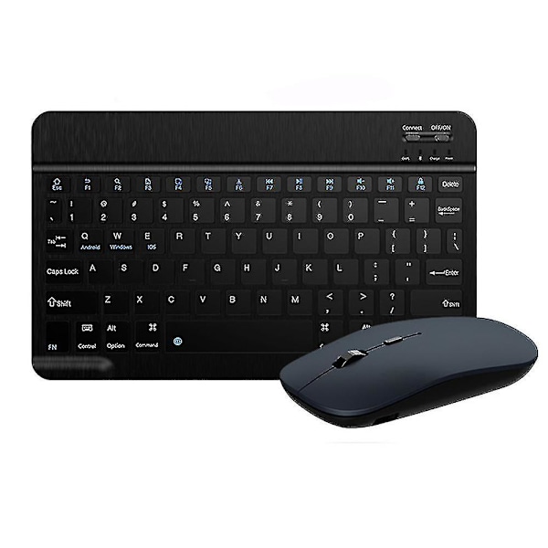 Bluetooth RGB Tastaturdokk Trådløst Tastatur Mus For Nettbrett iPad