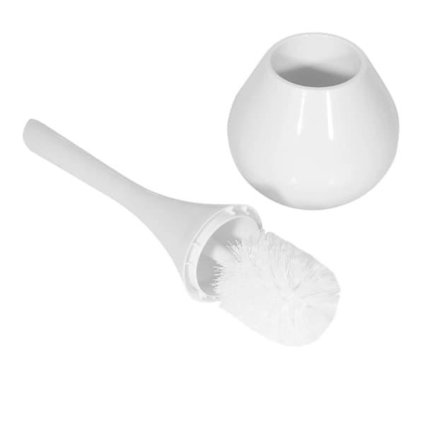 {PL}Europeisk Badrums Toalettborste SetBY vit