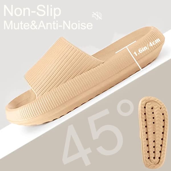 Chunky Platform Cloud Tofflor för Kvinnor Khaki Kaki 42-43
