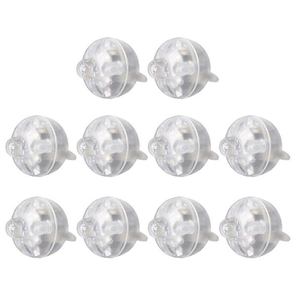 50 stk. runde kugle LED ballonlamper Mini lysende lamper Farverig lanternebarpære