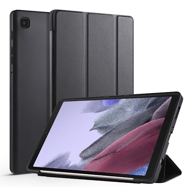 Samsung Galaxy Tab A7 Lite 8.7 Fodral Tri-Fold Stöttåligt Svart