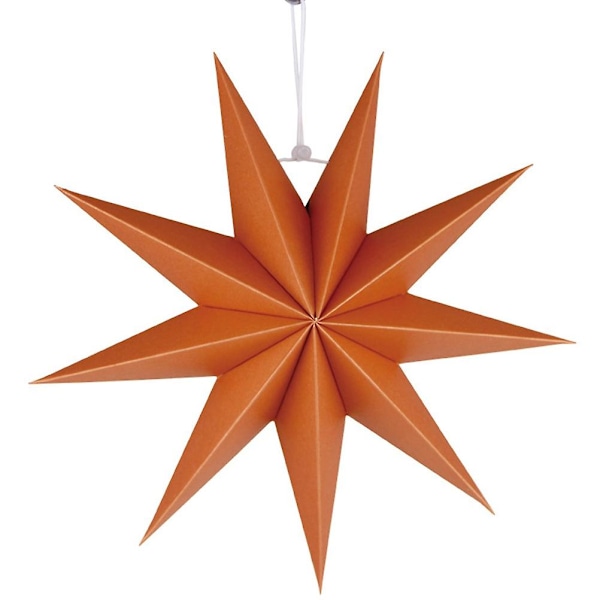 3 kpl Paperivarjostin Käsintehty Tähtilyhty Ympäristöystävällinen Lampun Lisävaruste 30cm (Oranssi)