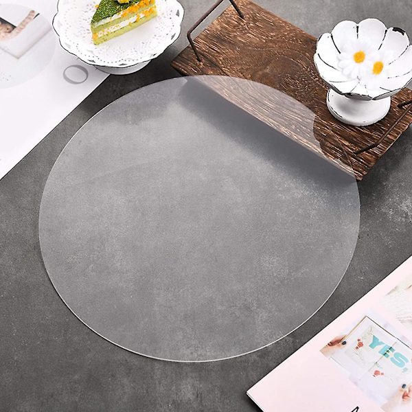 Transparent Akrylplate Rund Akrylplate Runde Sirkler for DIY-prosjekter