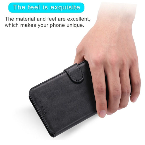 iPhone 13 - Solid Læder Etui - Sort