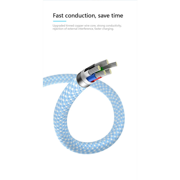 20W USB-C PD-kabel til iPhone 14 13 12 11 Pro Max Xs 8 Plus iPad 3A Datakabel til iPhone Type-C Datakabel grå
