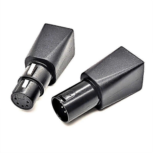 1 par DMX til RJ45-kontakt RJ45 Ethernet til 5-pinners XLR Hunn & Hann Adapter kompatibel med Audio Video