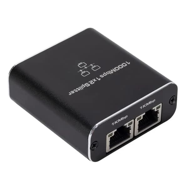 {PL}TS-RJ45-Splitter 1 til 2 til 1000M Netværk