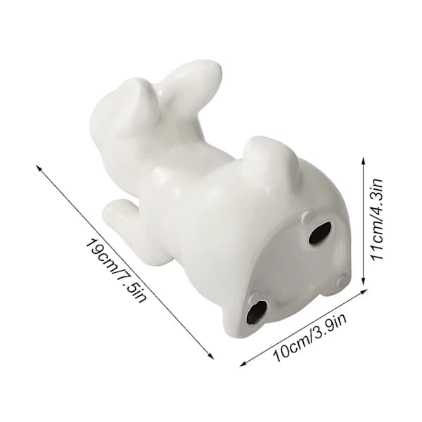 2-pack Unika Kanin Keramiska Bokstöd Multifunktionella Kontorsmaterial