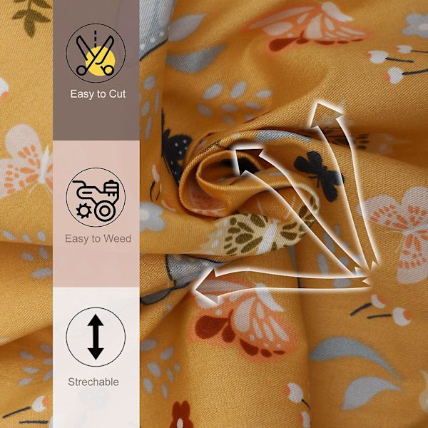 7 Ark Distinkta DIY-Tyger Delikat Bomulls Tyger Snygga Bomulls Tyger