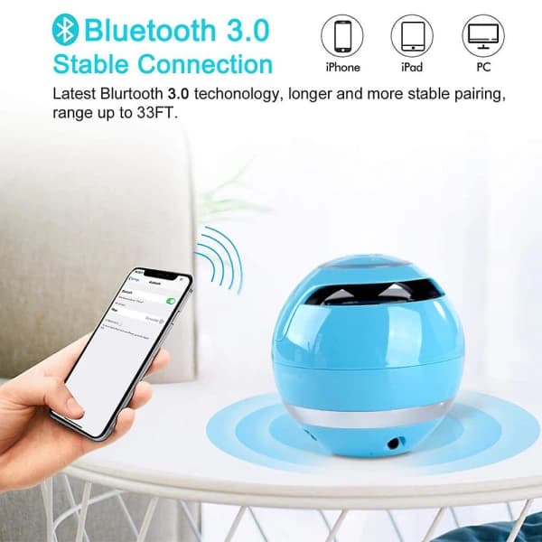 Y15 Trådlös Bluetooth Rund Högtalare - Blå