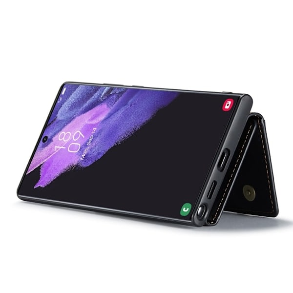 DG.MING Galaxy S23 Ultra Cover med Magnetisk Tegnebog Sort
