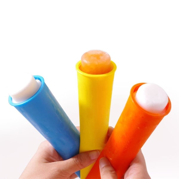 4st Popsicles Formssilikon Popsicle Molds Multi Colours Ice Pop Form Med Lock Gör själv Popsicles/yoghurtstavar/gelé Wanke