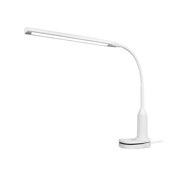 Klippbar Uppladdningsbar Lampa Student 24 LED Sovrum Sängbord USB Laddning Skrivbordslampa med Klipp Sängläsning Bok Nattlampa (Vit)